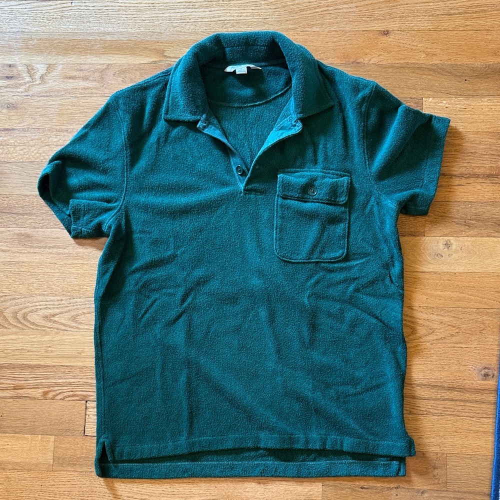 J.Crew Terry cloth polo, men’s size small